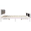 vidaXL Bed Frame Light Grey 180 x 200 cm Solid Pine Wood