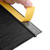 vidaXL Self-adhesive Door Brush Seals 6 pcs Black 100 cm