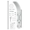 EISL Shower Panel with Mixer KARIBIK White