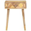 vidaXL Bedside Cabinet 43x30x58 cm Solid Mango Wood