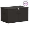vidaXL Storage Box 24 pcs Anthracite 55 x 35 x 32 cm Non-woven fabric