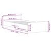 vidaXL Bed Frame without Mattress Artisan Oak 90x200 cm Engineered Wood