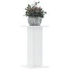 vidaXL Plant Stands 2 pcs White 30x30x60 cm Engineered Wood