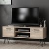 Homemania TV Stand Almira 120x35x50 cm Wood and Black
