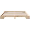 vidaXL Bed Frame Natural 200 x 200 cm Solid Pine Wood