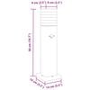 vidaXL Outdoor Floor Lamp with Sensor Black 50 cm Aluminium