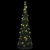 vidaXL Christmas Tree with LED String Lights Green 150 x 150 cm PVC