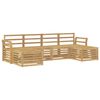 vidaXL Outdoor Sofa Set 6 pcs White 253 x 122.5 x 73 cm