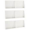 vidaXL Retaining Wall 6 pcs 60 x 12 x 40 cm Steel White