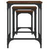 vidaXL Nesting Coffee Tables 3 pcs Brown Oak Engineered Wood