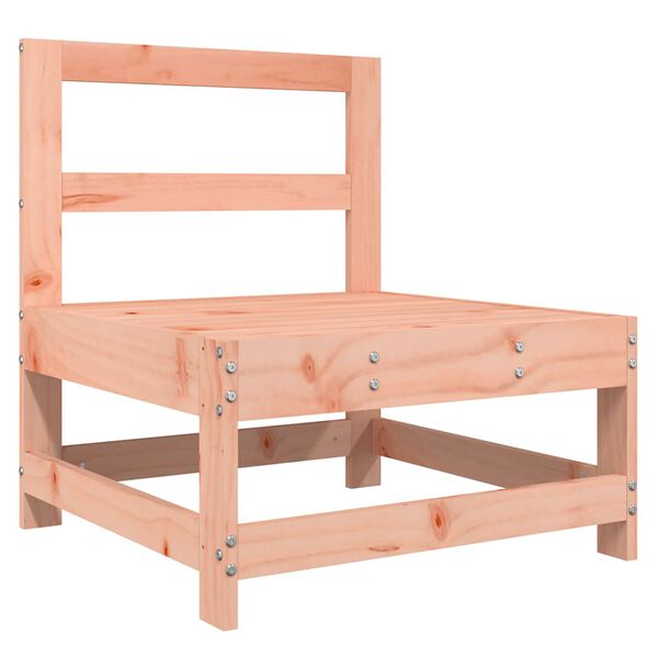 vidaXL Middle Sofa with Cushions Solid Wood Douglas