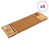 vidaXL Stair Mat | Set of 5 | Beige | 100% Polyamide tufted | 65 x 21 cm