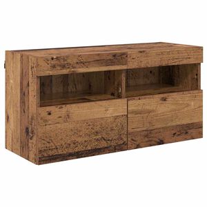 vidaXL TV Wall Cabinet 80 x 30 x 40 cm Old Wood Engineered Wood