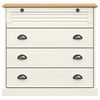 vidaXL Highboard VIGO White 80x40x176 cm Solid Wood Pine