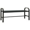 vidaXL Garden Bench 124.5 cm Steel and WPC Black