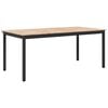 vidaXL Dining Table Natural 180 x 90 x 75 cm Solid Pine Wood