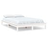 vidaXL Bed Frame without Mattress White 140x200 cm Solid Wood