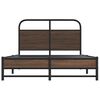 vidaXL Bed Frame without Mattress 120x200 cm Brown Oak Engineered Wood