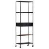 vidaXL Book Cabinet 60x35x180 cm Rough Mango Wood & Iron