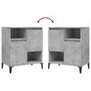 vidaXL Sideboards 3 pcs Concrete Grey 60x35x70 cm Engineered Wood