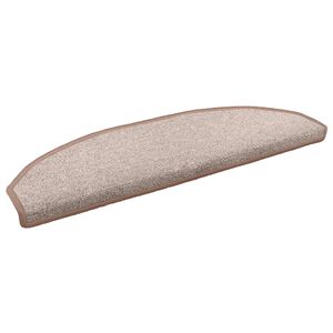vidaXL Self-adhesive Stair Mats 15 pcs Light Brown 80 x 24.5 x 3.5 cm