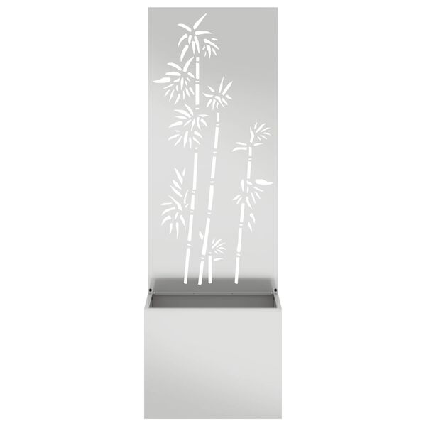 vidaXL Garden Privacy Screen Silver 50 x 140 cm Galvanised steel