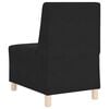 vidaXL Modular Sofa Unit Armless Black 55 x 74 x 82 cm Velvet