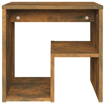 vidaXL Bed Cabinet Smoked Oak 40x30x40 cm Engineered Wood