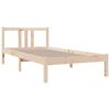 vidaXL Bed Frame without Mattress Solid Wood 90x190 cm Single Single