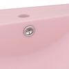 vidaXL Luxury Basin with Faucet Hole Matt Pink 60x46 cm Ceramic
