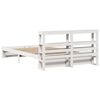 vidaXL Bed Frame with Headboard without Mattress White 150x200 cm King Size