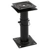 vidaXL Boat Seat Pedestal with 360&deg; Seat Swivel Adjustable Steel