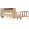 vidaXL Bookcase Bed without Mattress 150x200 cm King Solid Wood Pine