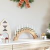 vidaXL Christmas Candle Arch with 10 LED Candles Brown 47 x 5 x 29 cm