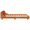 vidaXL Bed Frame without Mattress Wax Brown 140x190 cm Solid Wood Pine