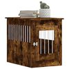vidaXL Dog Crate Furniture Smoked Oak 55x80x68 cm Engineered Wood