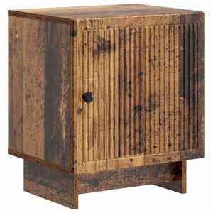 vidaXL Bedside Cabinet Old Wood 43 x 34.5 x 50 cm Engineered Wood