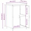 vidaXL Kitchen Storage with Shelf Silver 60 x 50 x 92 cm Steel