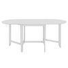 vidaXL Extendable Dining Table White (75-180)x75x74 cm MDF