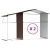 vidaXL Garden Shed Brown 277x279x179 cm Galvanised Steel