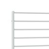 vidaXL Metal Bed Frame without Mattress with Headboard White 90x200cm