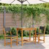 vidaXL 3 Piece Balcony Set with Cushions Solid Wood Acacia