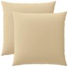 vidaXL Cushion Cover 2 pcs HEERLEN Beige 60 x 60 cm Polyester
