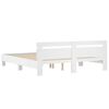 vidaXL Bed Frame without Mattress White 160x200 cm
