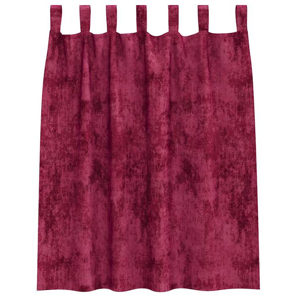 vidaXL Velvet Curtains 2 pcs Wine Red 140 x 140 cm Velvet