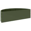 vidaXL Planter Olive Green 120 x 60 x 35 cm Steel