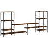 vidaXL TV Cabinet Smoked Oak 206.5x28.5x95 cm Engineered Wood