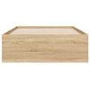 vidaXL Bed Frame with Drawers without Mattress Sonoma Oak 75x190 cm Small Single