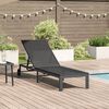 vidaXL Sunbed 1-person Black 60 x 200 x 27cm Poly Rattan