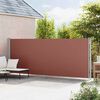 vidaXL Patio Retractable Side Awning 180x600 cm Brown